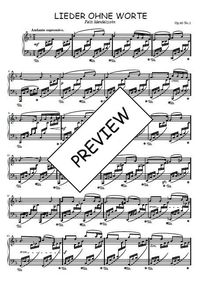 Lieder ohne worte, op.81 N°1 -